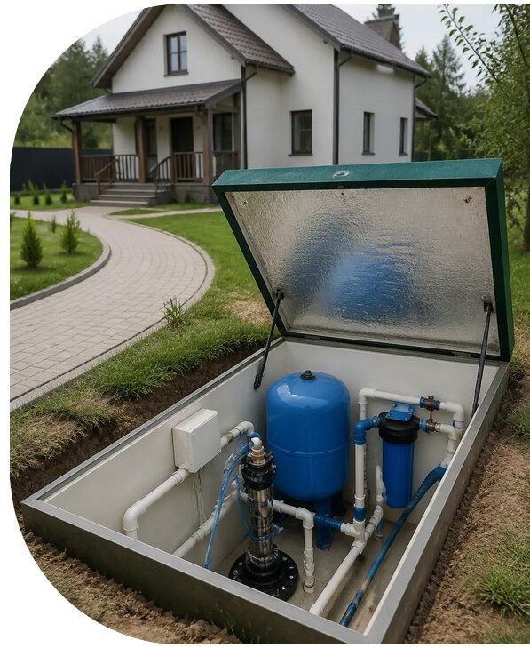 Автономное водоснабжение дома в Новочеркасске от 153510 р. | АПаруса-Нвч